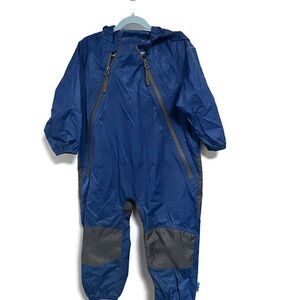 Cloudveil, Blue Kids One Piece Muddy Buddy Rain Suit, 3T